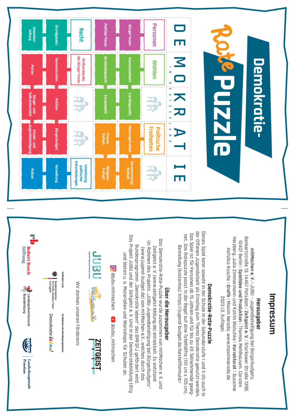 Cover von Demokratie-Rate-Puzzle