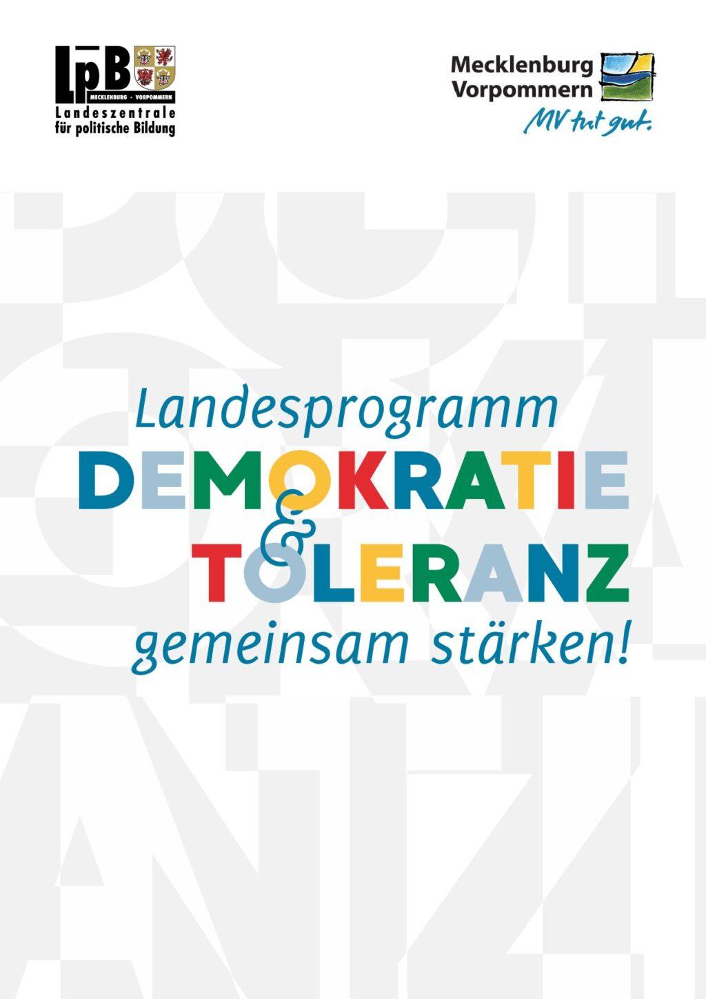 Cover von Landesprogramm Demokratie & Toleranz gemeinsam stärken!