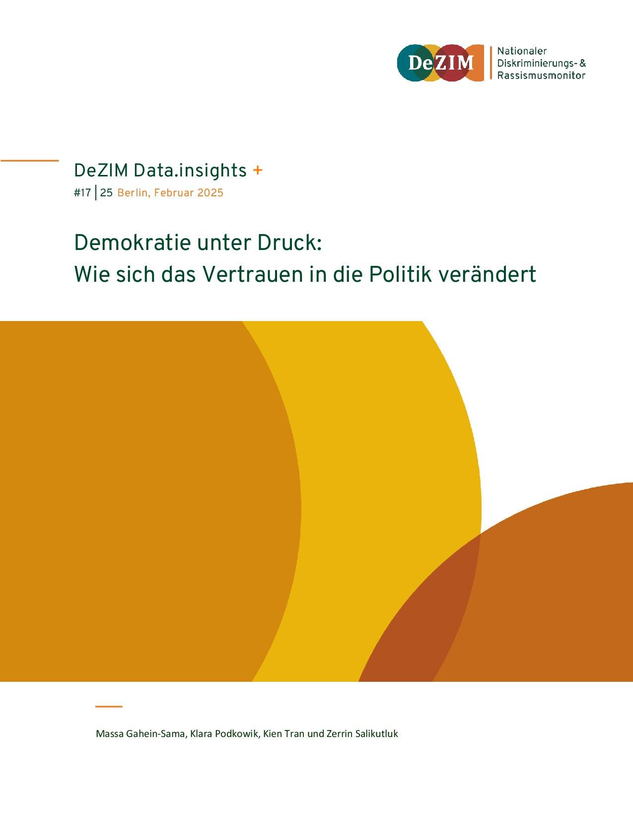 Cover von Demokratie unter Druck: Wie sich das Vertrauen in die Politik verändert