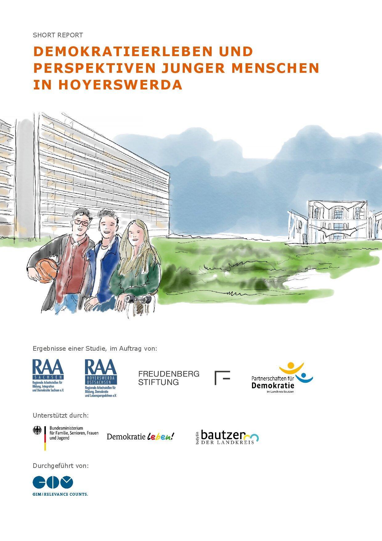 Cover von Demokratieerleben und Perspektiven junger Menschen in Hoyerswerda. Short Report