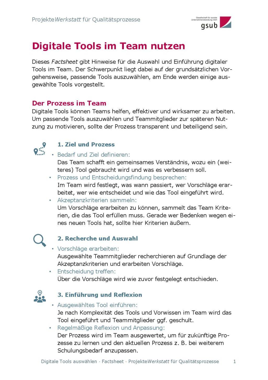 Cover von Digitale Tools im Team nutzen