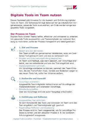 Cover von Digitale Tools im Team nutzen