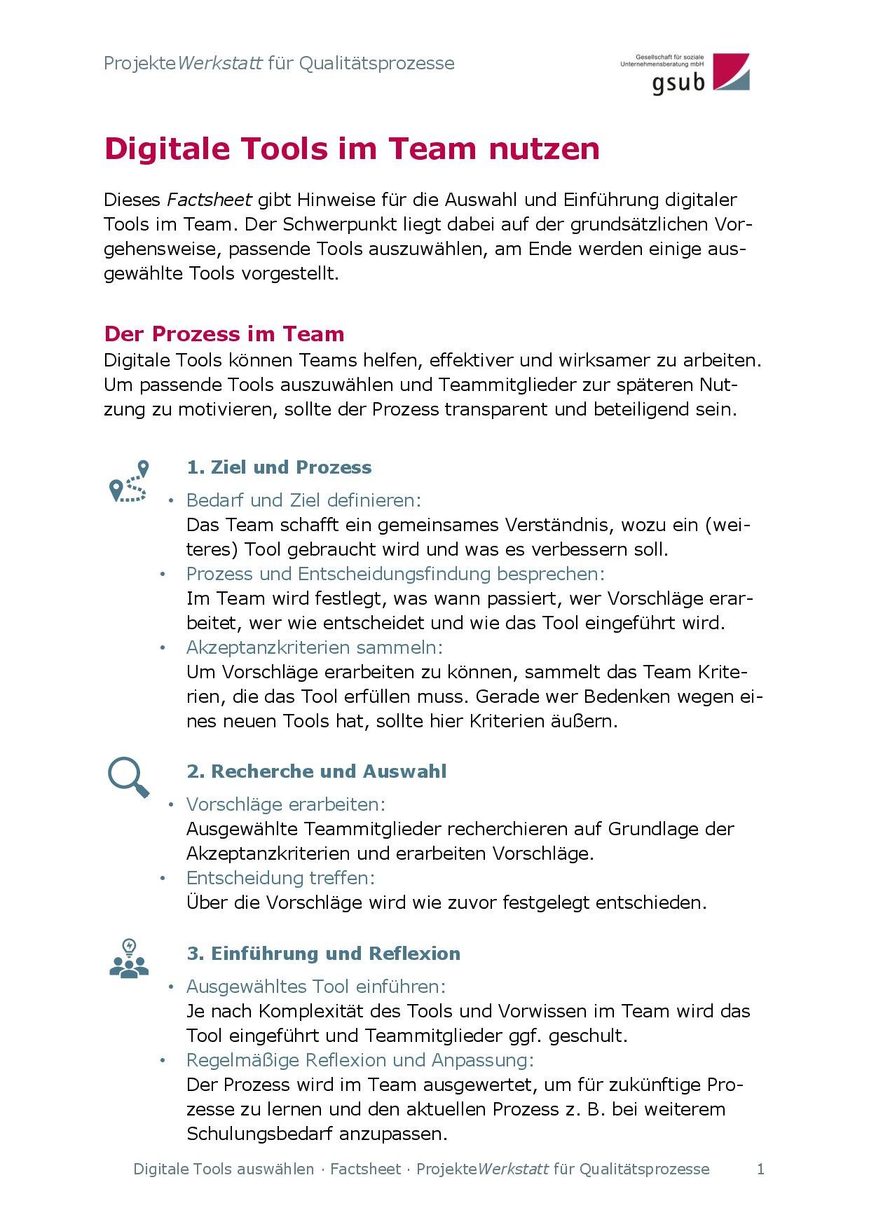 Cover von Digitale Tools im Team nutzen