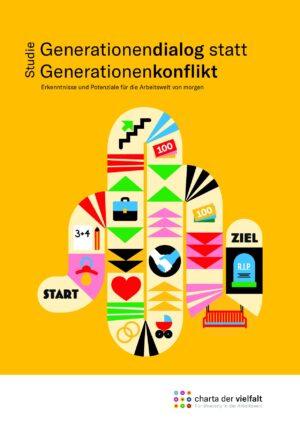 Cover von Studie: Generationendialog statt Generationenkonflikt. Erkenntnisse und Potenziale für die Arbeitswelt von morgen