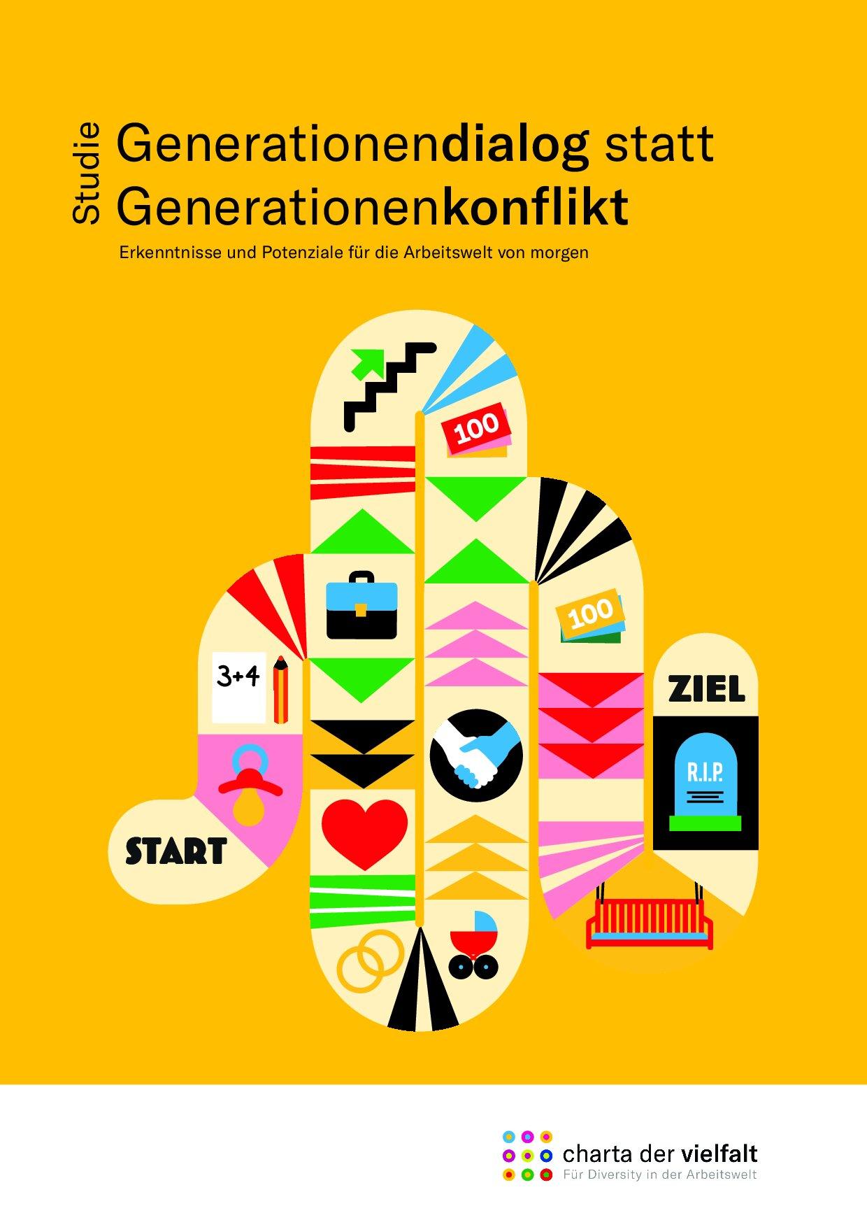 Cover von Studie: Generationendialog statt Generationenkonflikt. Erkenntnisse und Potenziale für die Arbeitswelt von morgen