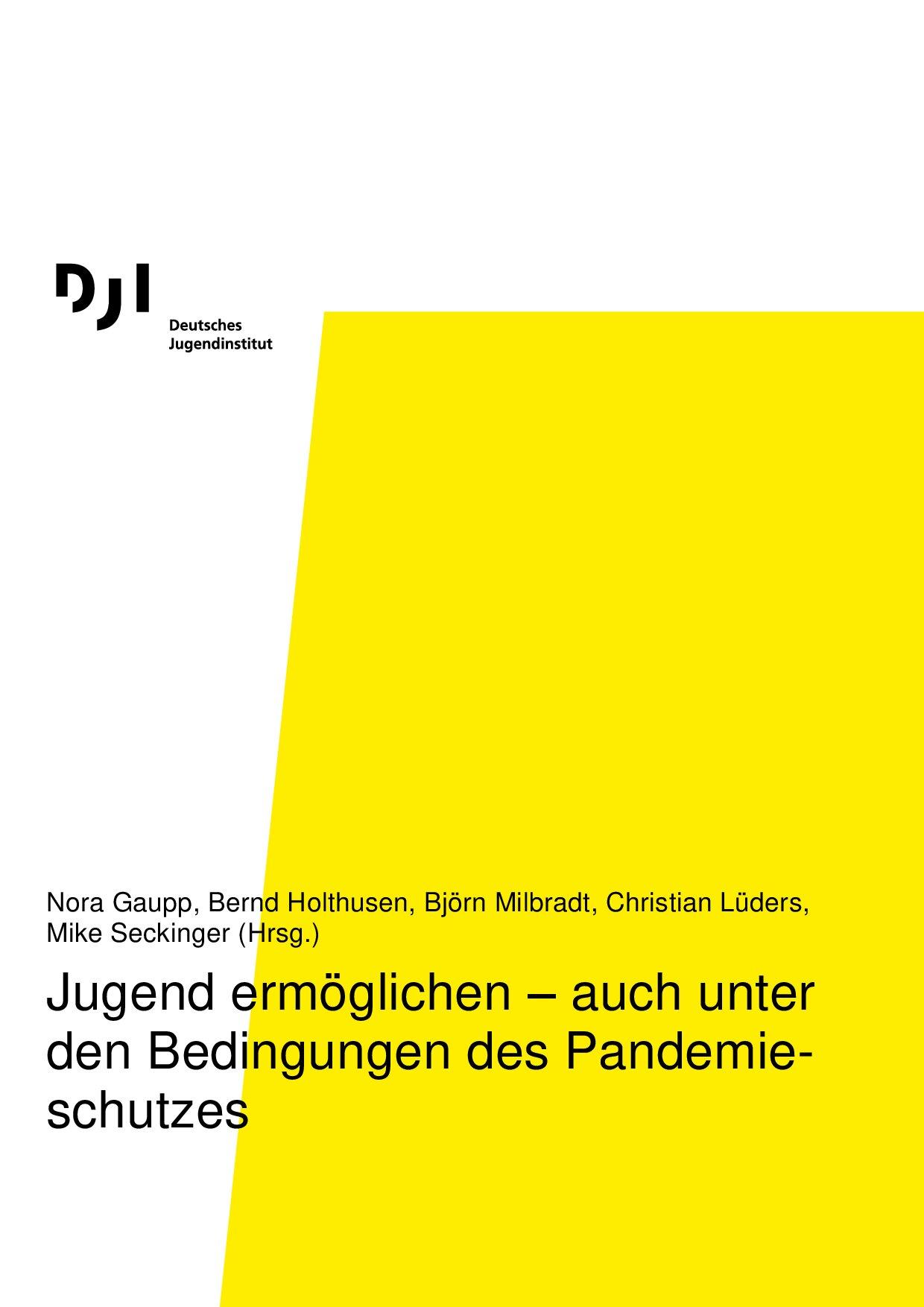 Cover von Jugend ermöglichen – auch unter den Bedingungen des Pandemieschutzes