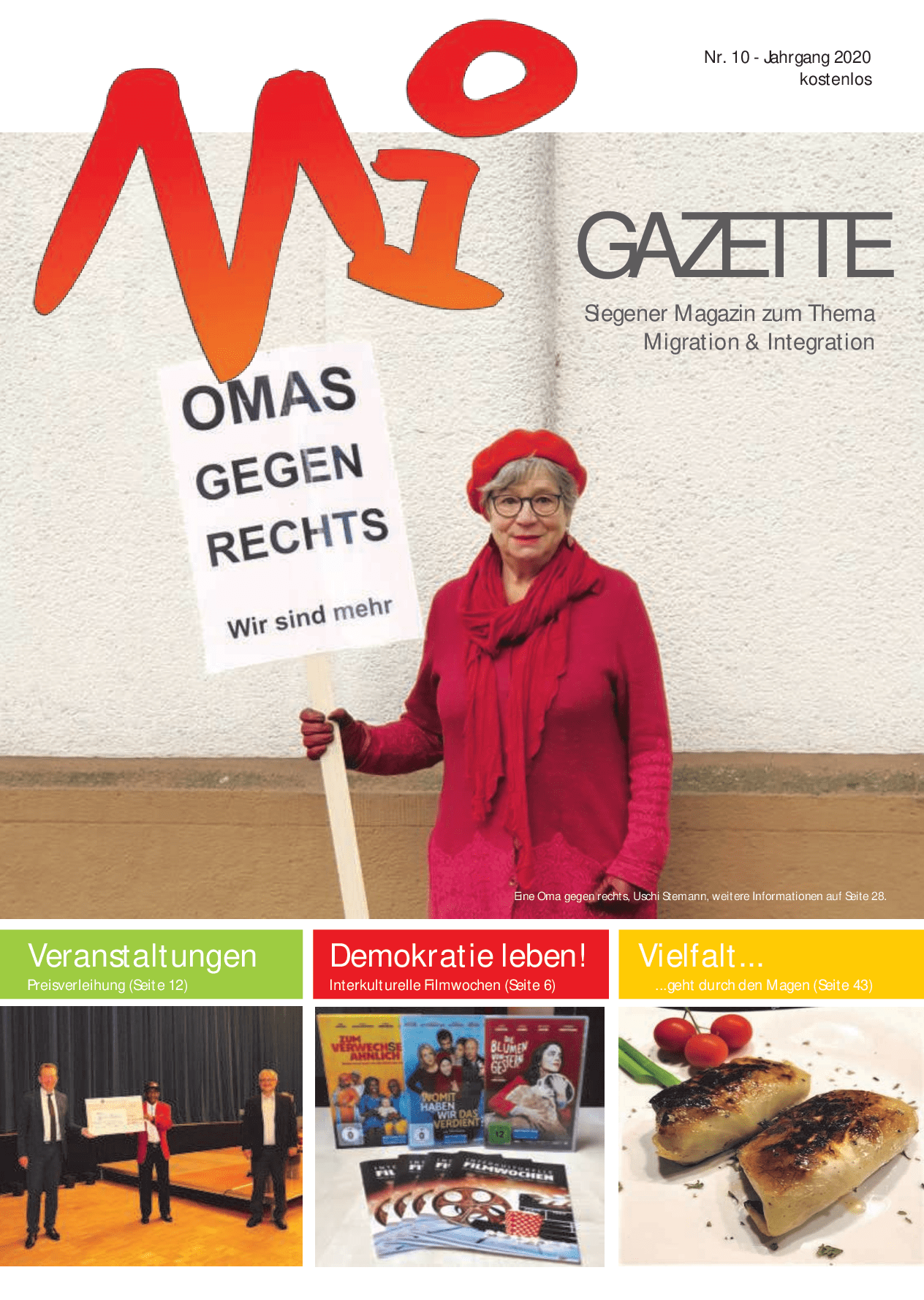 Cover von MiGazette Nr. 10 Siegener Magazin zum Thema Migration & Integration