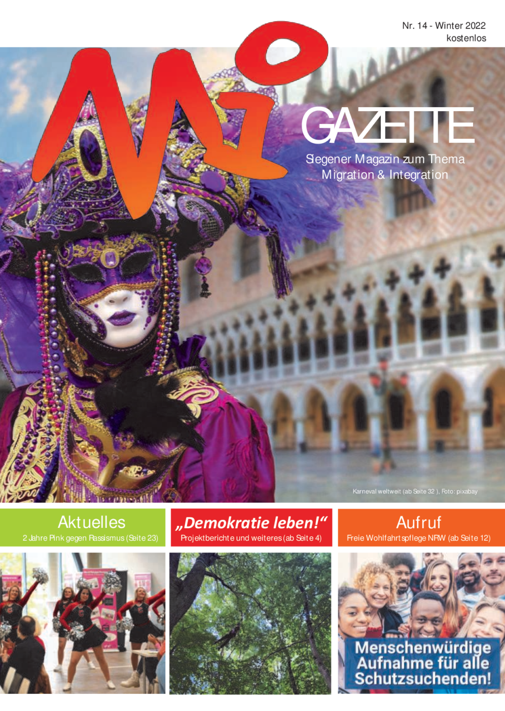 Cover von Migazette Nr. 14 Siegener Magazin zum Thema Migration & Integration