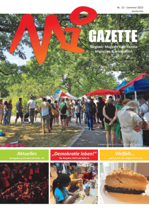 Cover von Migazette Nr. 15 Siegener Magazin zum Thema Migration & Integration