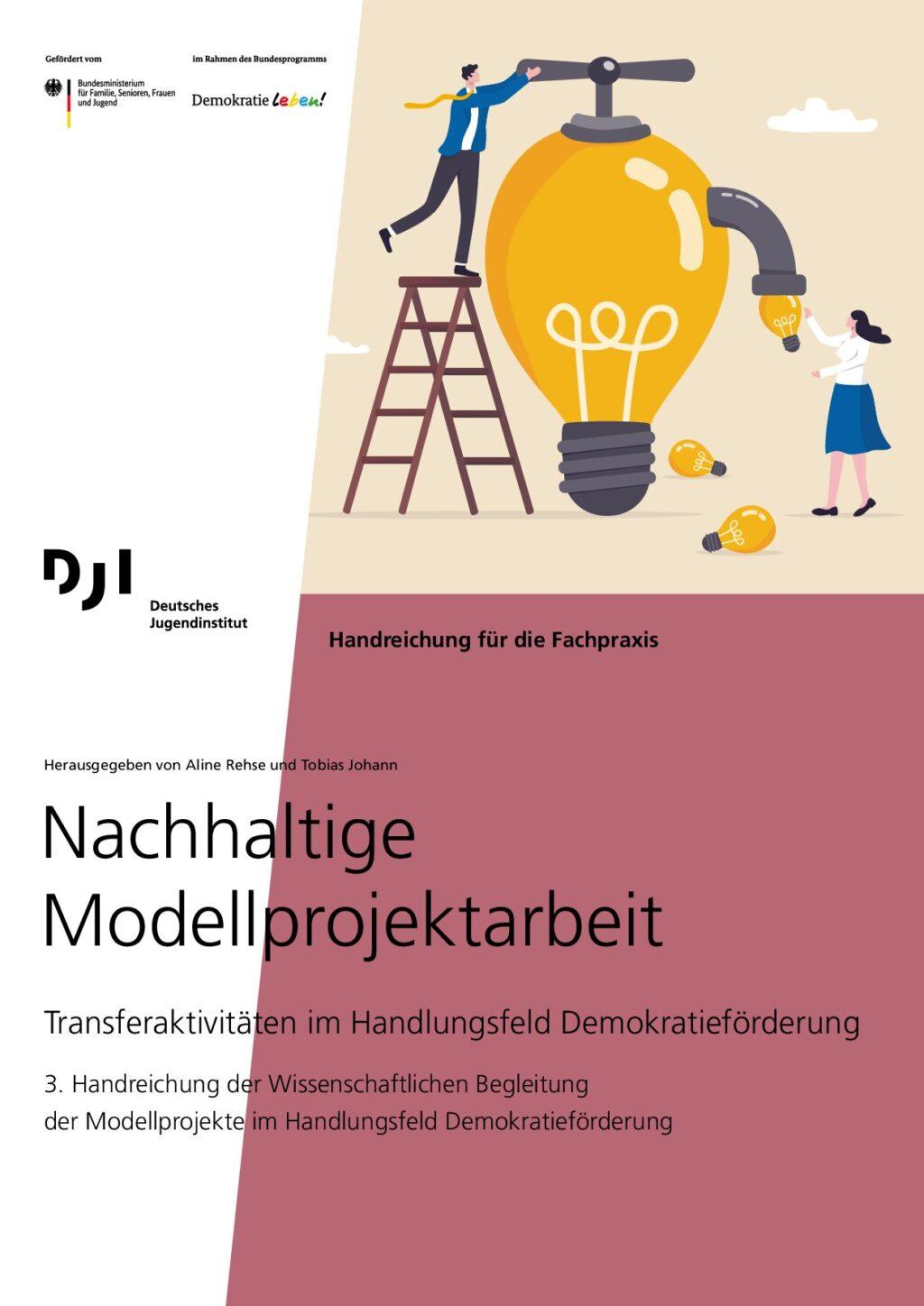 Cover von Nachhaltige Modellprojektarbeit. Transferaktivitäten im Handlungsfeld Demokratieförderung. 3. Handreichung der Wissenschaftlichen Begleitung der Modellprojekte im Handlungsfeld Demokratieförderung