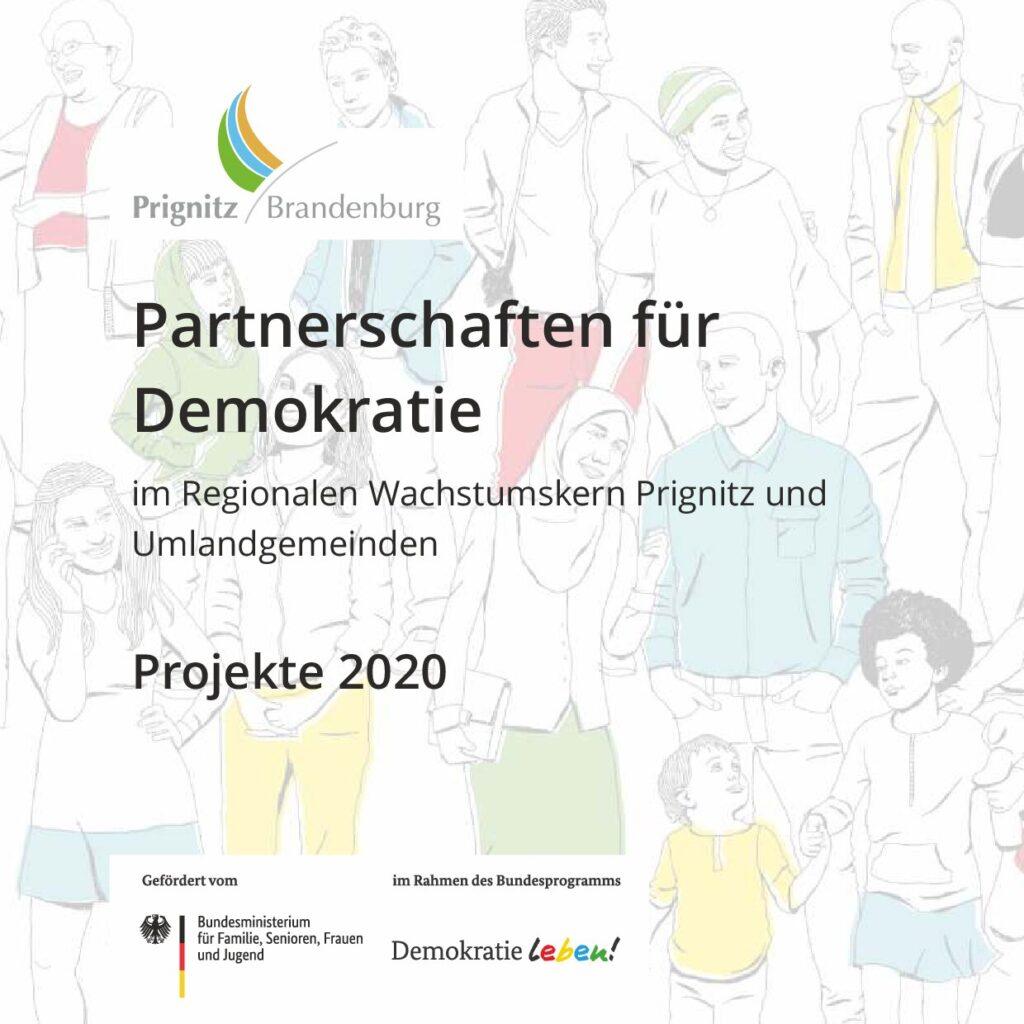 Cover von Demokratie leben! im Regionalen Wachstumskern Prignitz und Umlandgemeinden. Projekte seit 2020