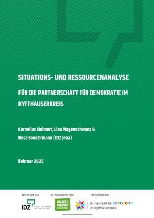 Cover von Situations- und Ressourcenanalyse für die Partnerschaft für Demokratie im Kyffhäuserkreis