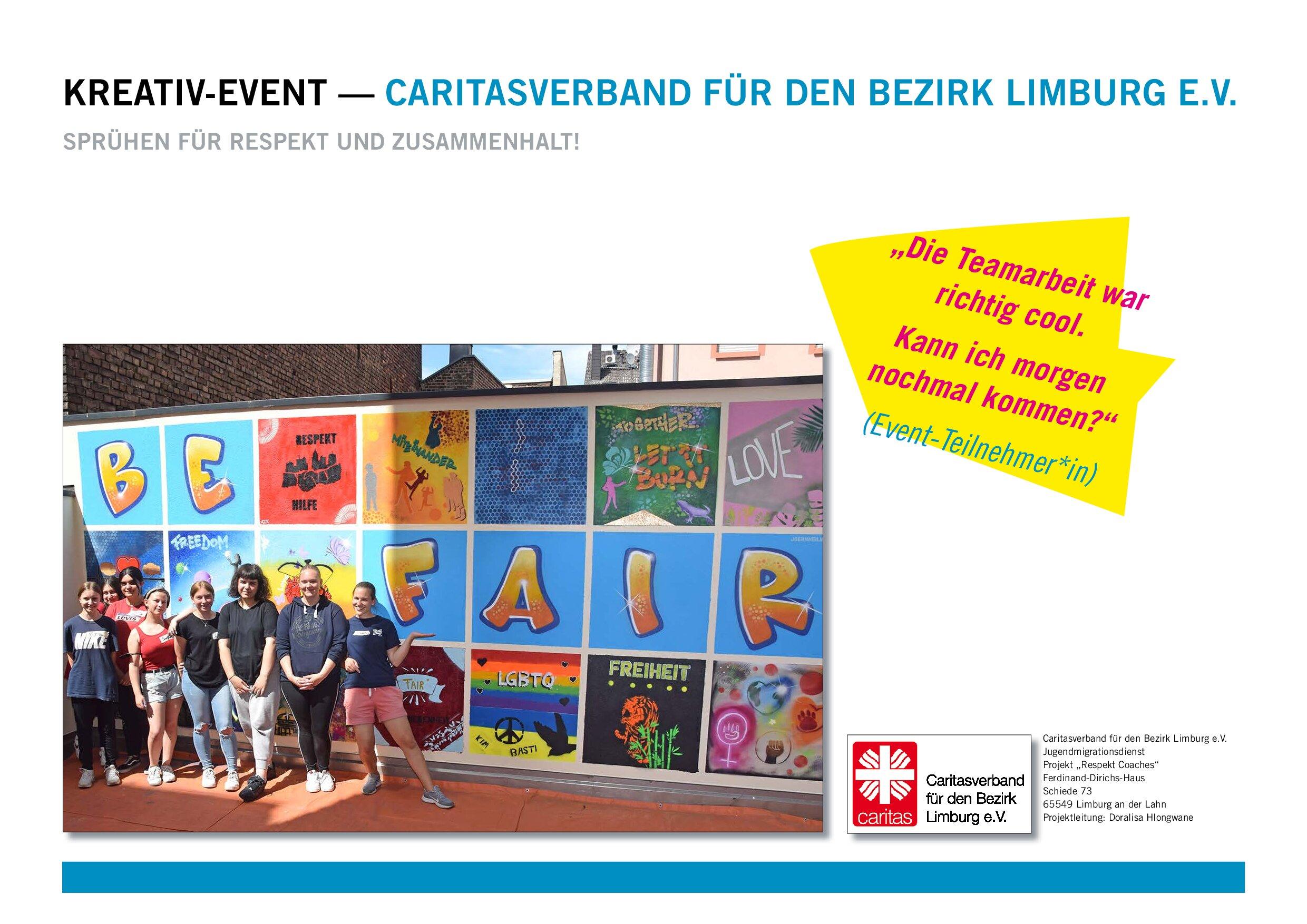 Cover von Kreativ-Event. Sprühen für Respekt und Zusammenhalt!