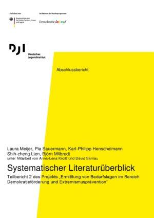 Cover von Abschlussbericht: Systematischer Literaturüberblick. Teilbericht 2 des Projekts "Ermittlung von Bedarfslagen im Bereich Demokratieförderung und Extremismusprävention"