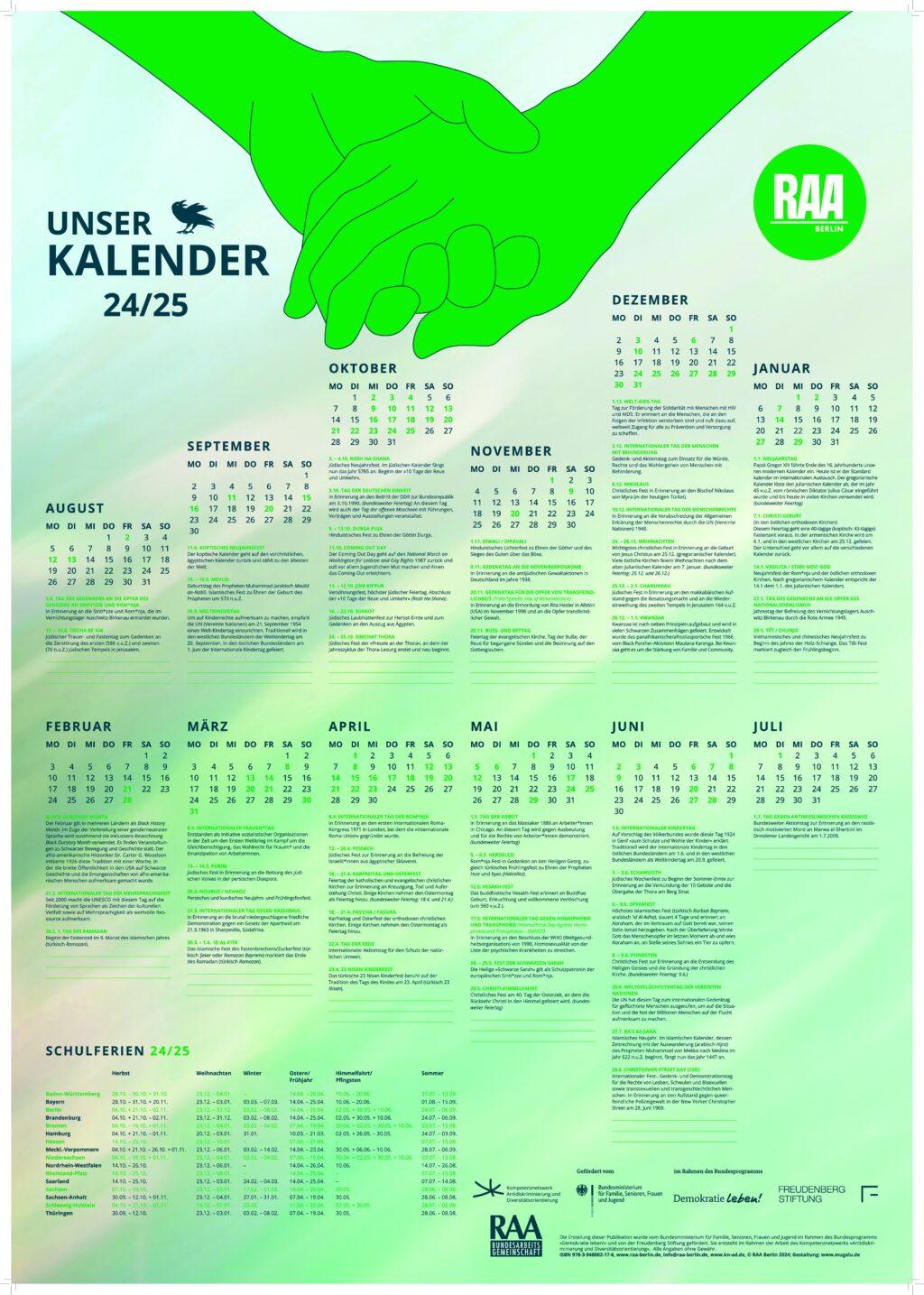 Cover von Unser Kalender 24/25