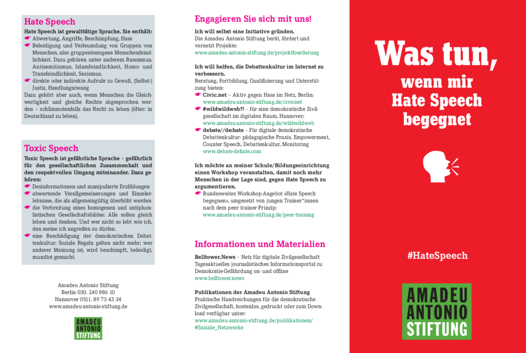 Cover von Was tun, wenn mir Hate Speech begegnet?