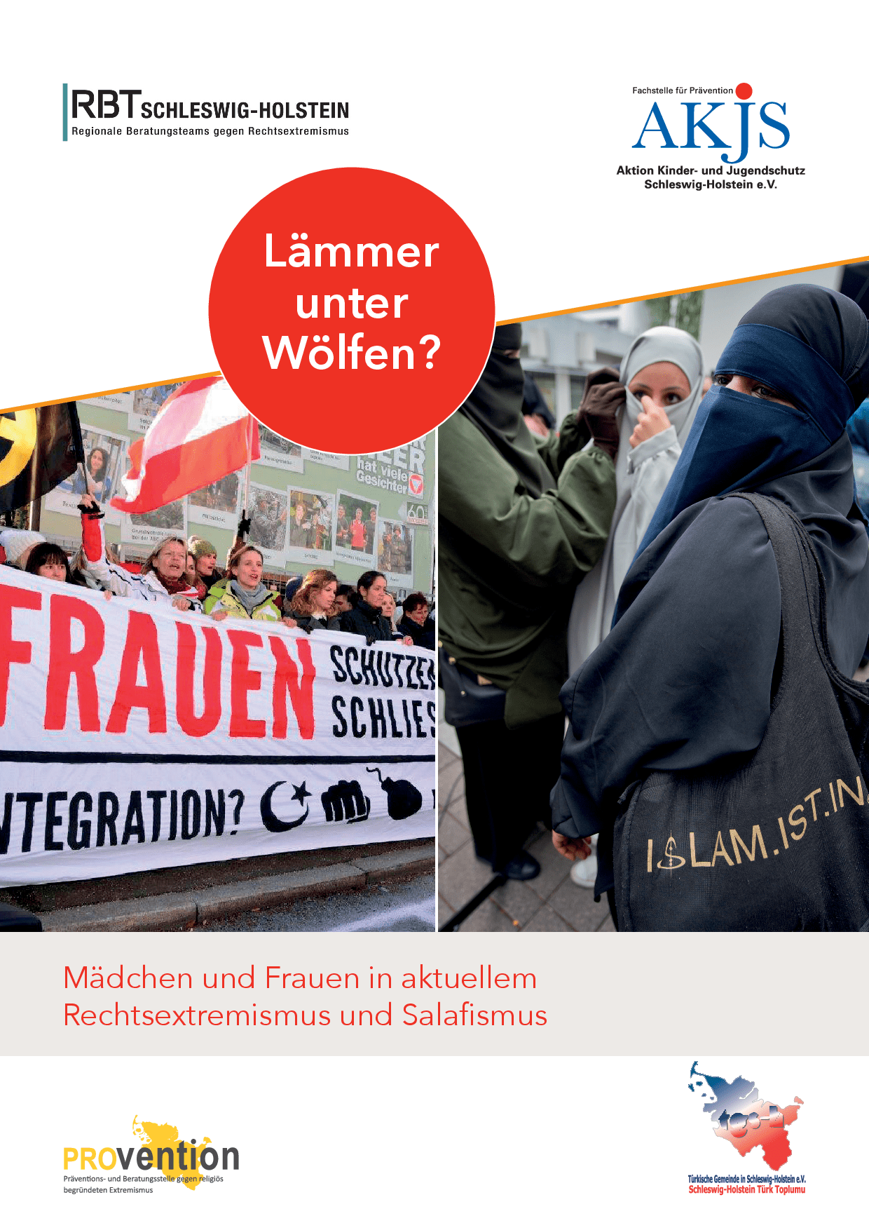 Cover von Lämmer unter Wölfen. Mädchen und Frauen in aktuellem Rechtsextremismus und Salafismus