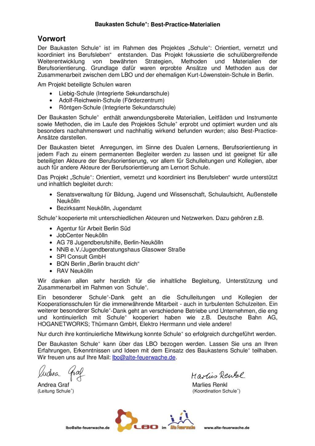 Cover von Baukasten Schule+. Best-Practice-Materialien