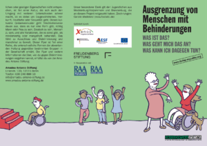 Cover von Ausgrenzung von Menschen mit Behinderungen – Was ist das? Was geht mich das an? Was kann ich dagegen tun?