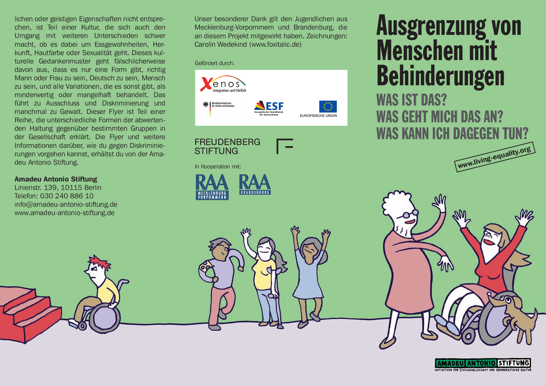 Cover von Ausgrenzung von Menschen mit Behinderungen – Was ist das? Was geht mich das an? Was kann ich dagegen tun?