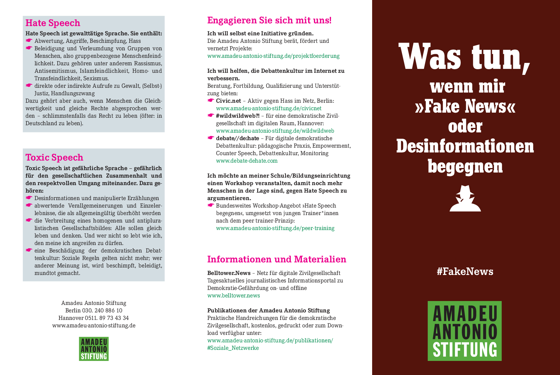 Cover von Was tun, wenn mir »Fake News« oder Desinformationen begegnen. #FakeNews