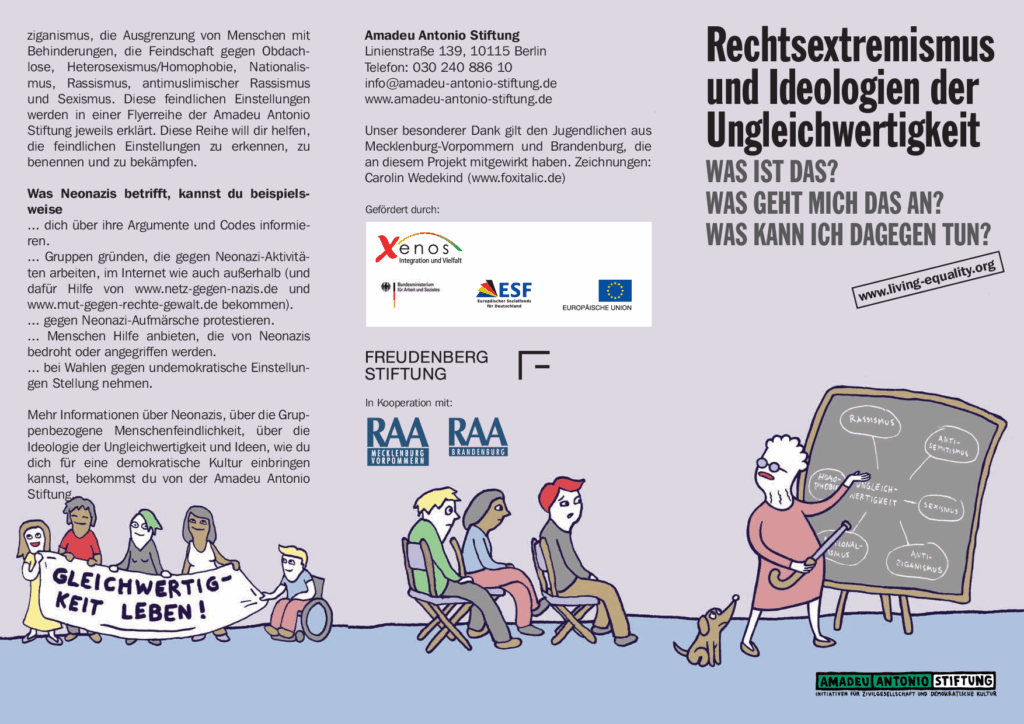 Cover von Rechtsextremismus und Ideologien der Ungleichwertigkeit – Was ist das? Was geht mich das an? Was kann ich dagegen tun?