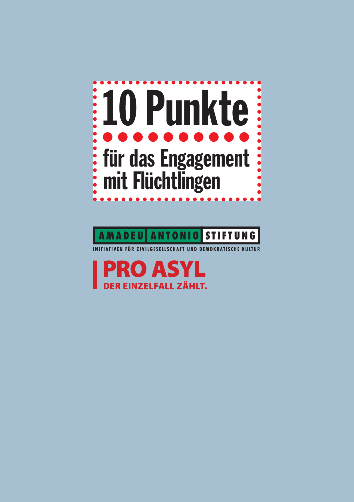 Cover von 10 Punkte für das Engagement mit Flüchtlingen