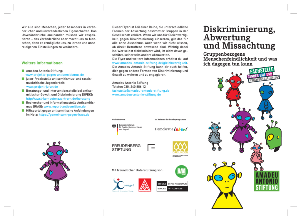 Cover von Diskriminierung, Abwertung und Missachtung. Gruppenbezogene Menschenfeindlichkeit und was ich dagegen tun kann