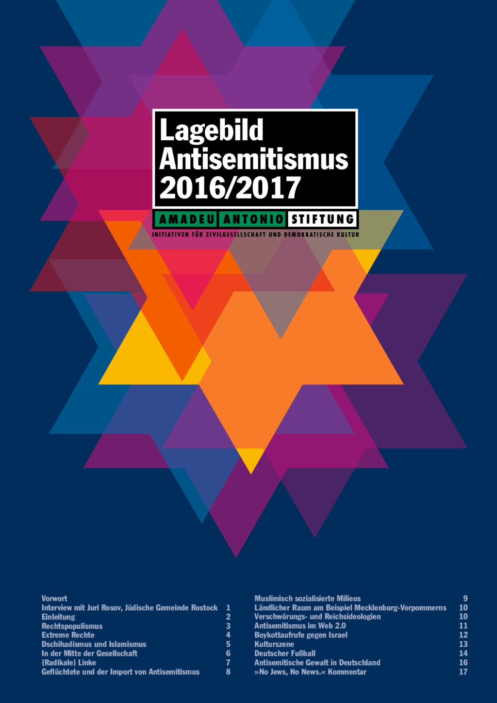 Cover von Lagebild Antisemitismus 2016/2017