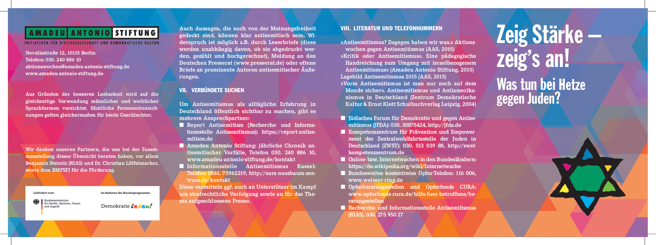 Cover von Zeig Stärke – zeig’s an! Was tun bei Hetze gegen Juden?