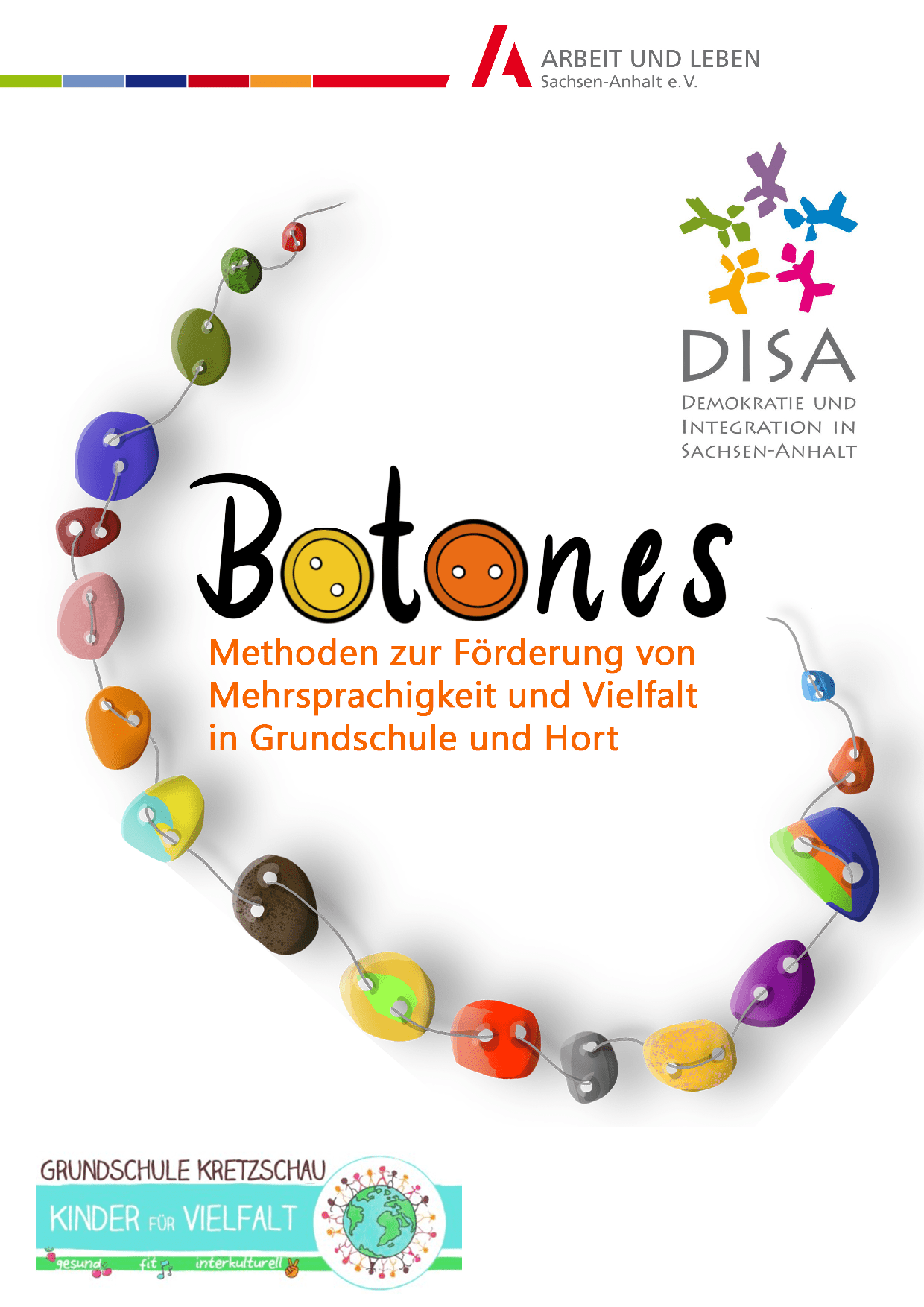 Cover von Botones. Methoden zur Förderung von Mehrsprachigkeit und Vielfalt in Grundschule und Hort