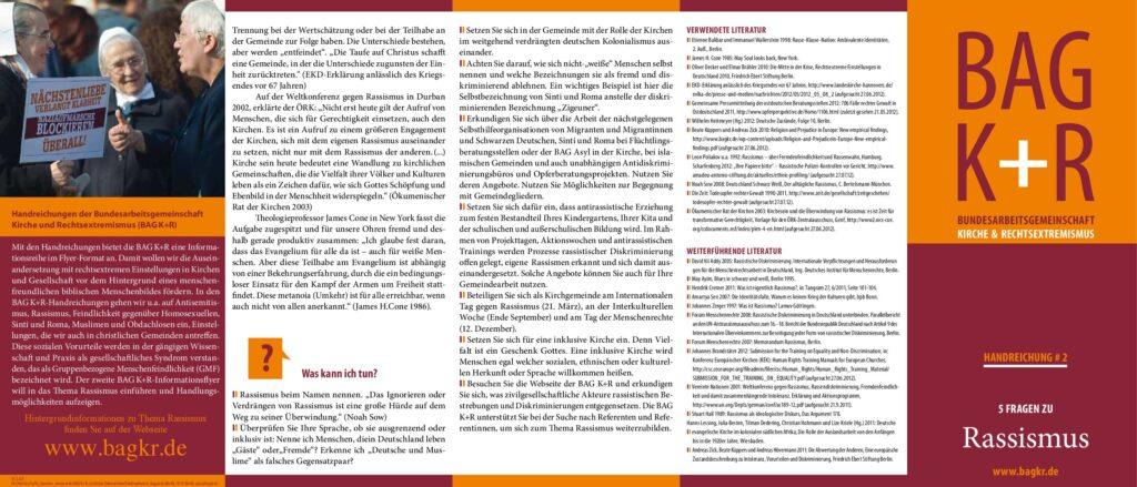 Cover von Handreichung #2 5 Fragen zu Rassismus