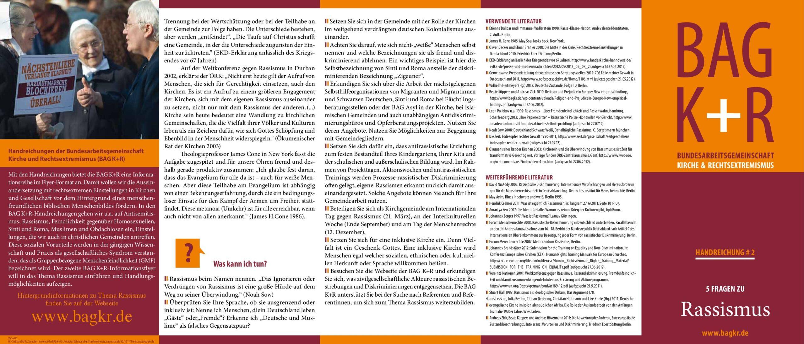 Cover von Handreichung #2 5 Fragen zu Rassismus