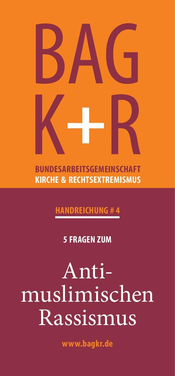 Cover von Handreichung #4 5 Fragen zu Antimuslimischen Rassismus
