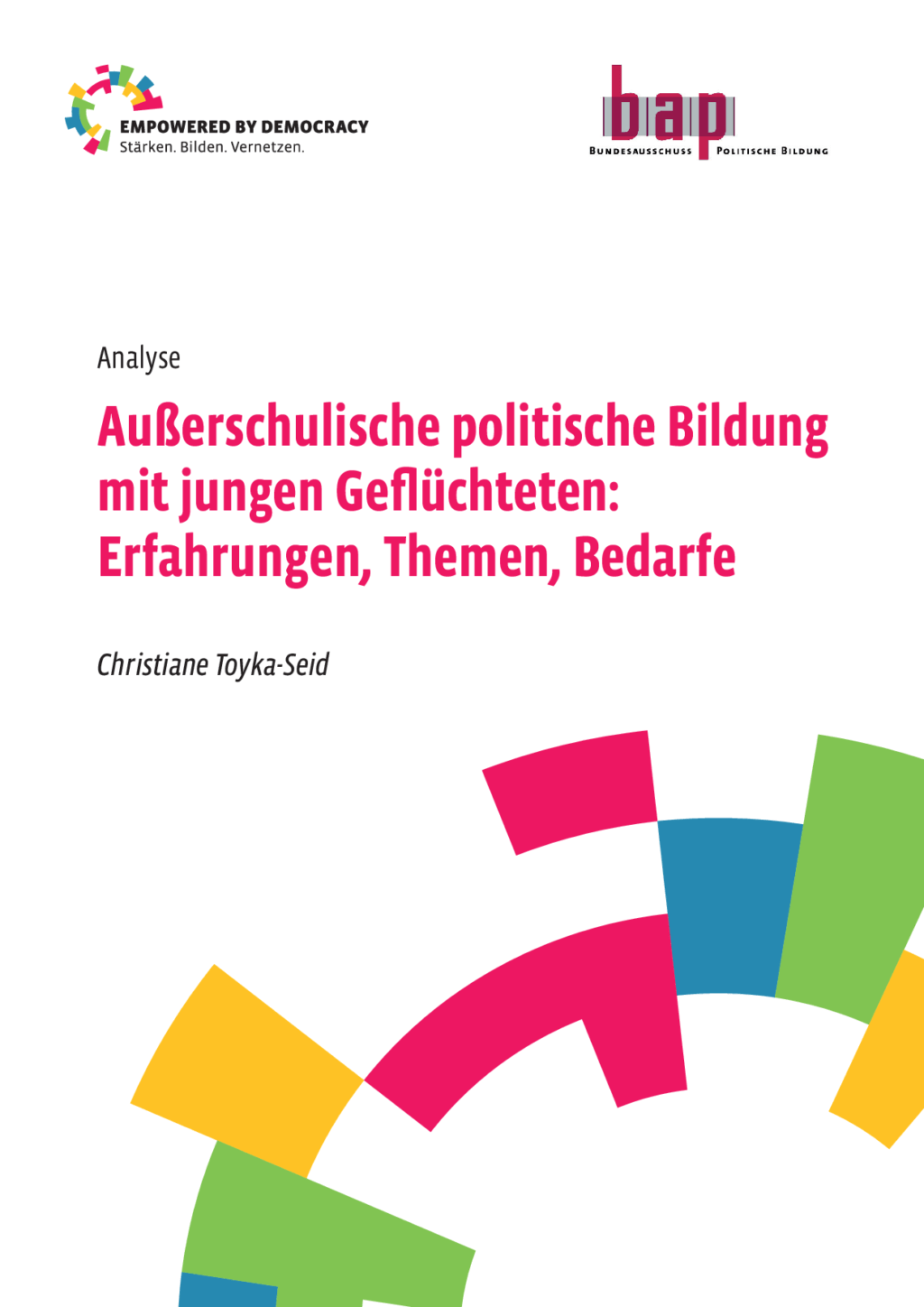 Cover von Außerschulische politische Bildung mit jungen Geflüchteten: Erfahrungen, Themen, Bedarfe