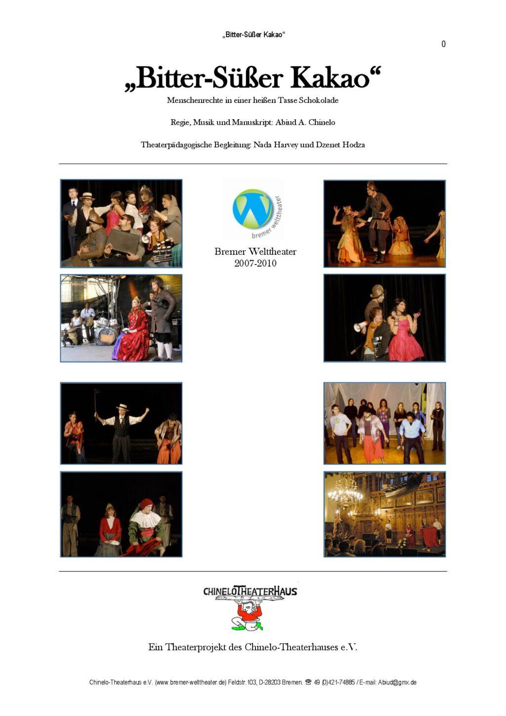 Cover von "Bitter-Süßer Kakao" Menschenrechte in einer heißen Tasse Schokolade