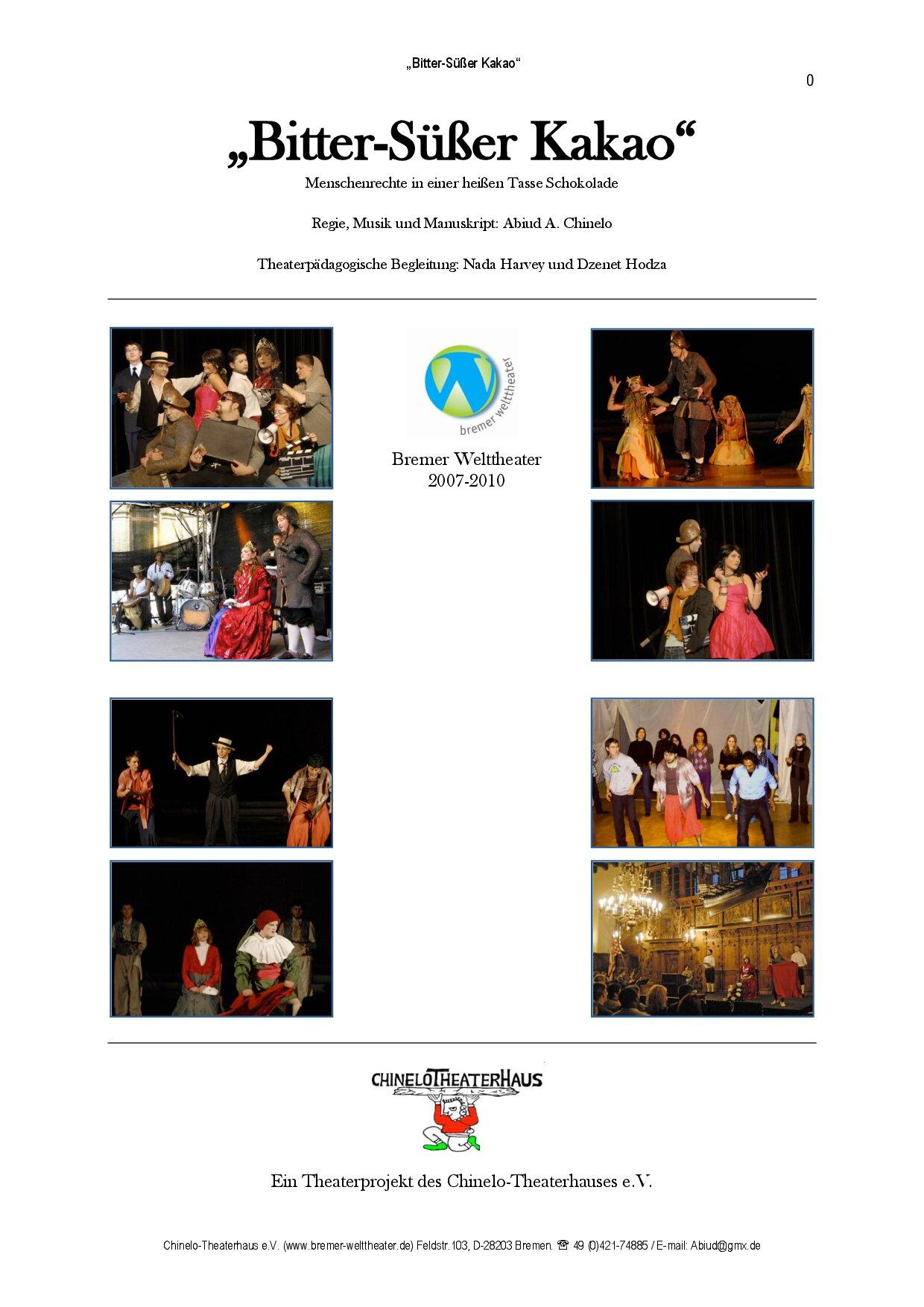 Cover von "Bitter-Süßer Kakao" Menschenrechte in einer heißen Tasse Schokolade