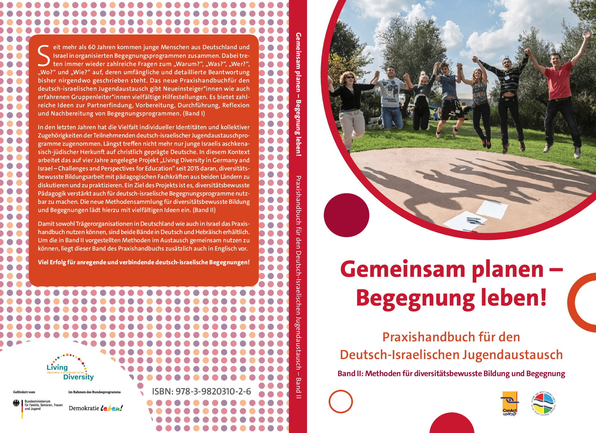 Cover von Gemeinsam planen – Begegnung leben! Praxishandbuch für den Deutsch-Israelischen Jugendaustausch. Band 2: Methoden für diversitätsbewusste Bildung und Begegnung