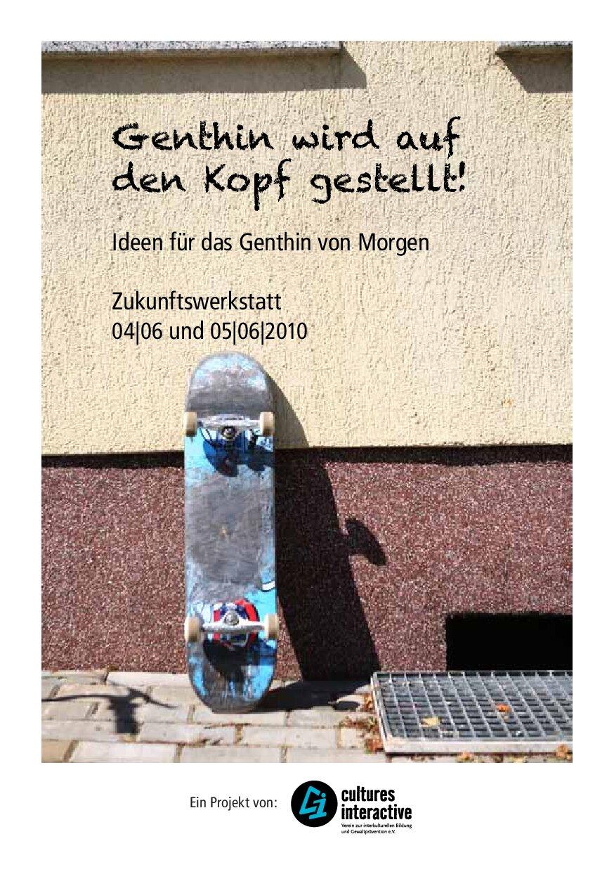 Cover von Genthin wird auf den Kopf gestellt! Ideen für das Genthin von Morgen. Zukunftswerkstatt 04/06 und 05/06/2010