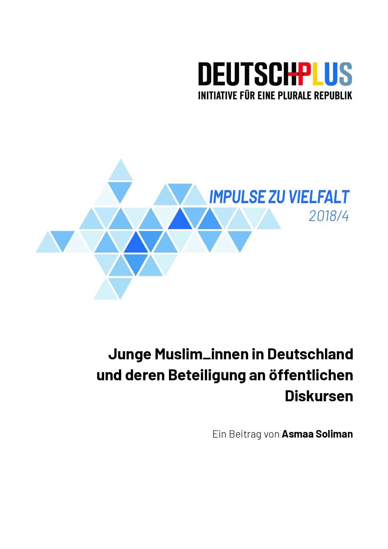 Cover von Impulse zu Vielfalt 2018/4. Junge Muslim_innen in Deutschland und deren Beteiligung an öffentlichen Diskursen