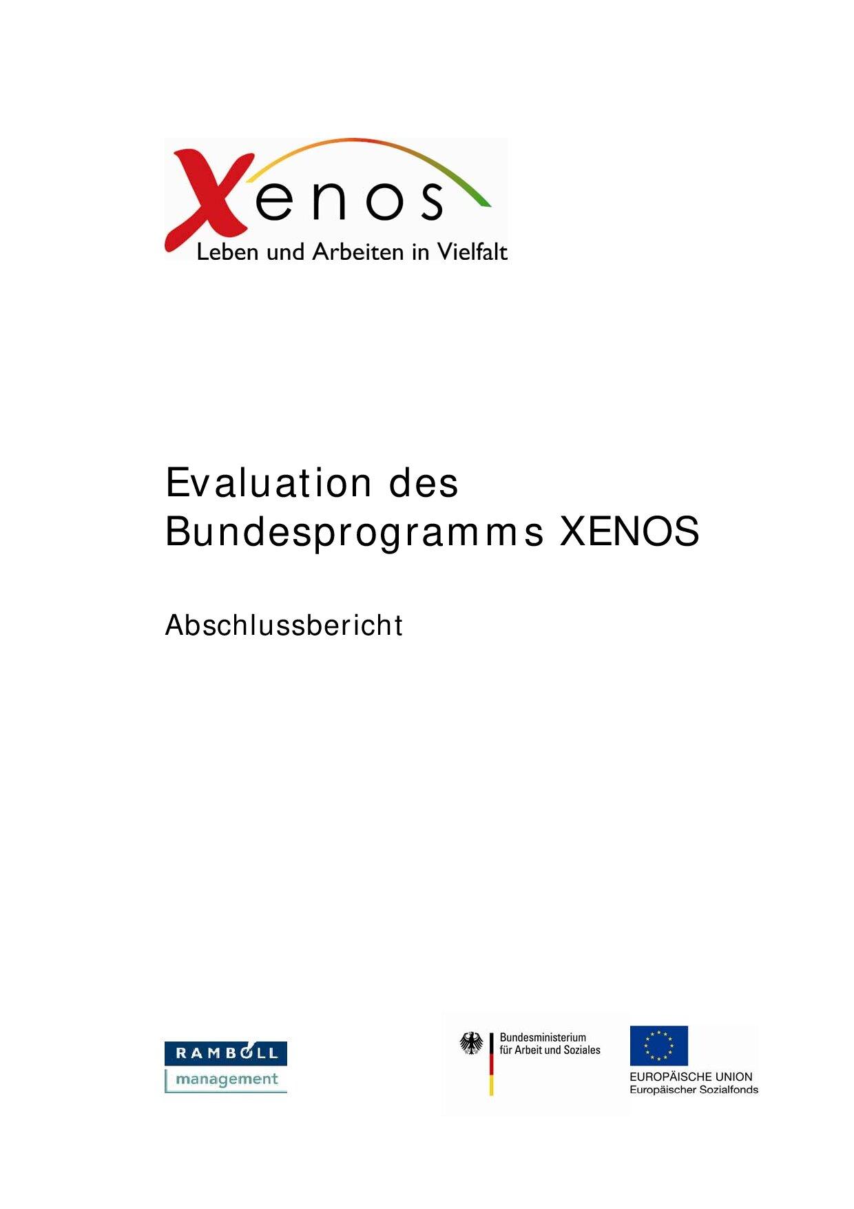 Cover von Evaluation des Bundesprogramms XENOS. Abschlussbericht