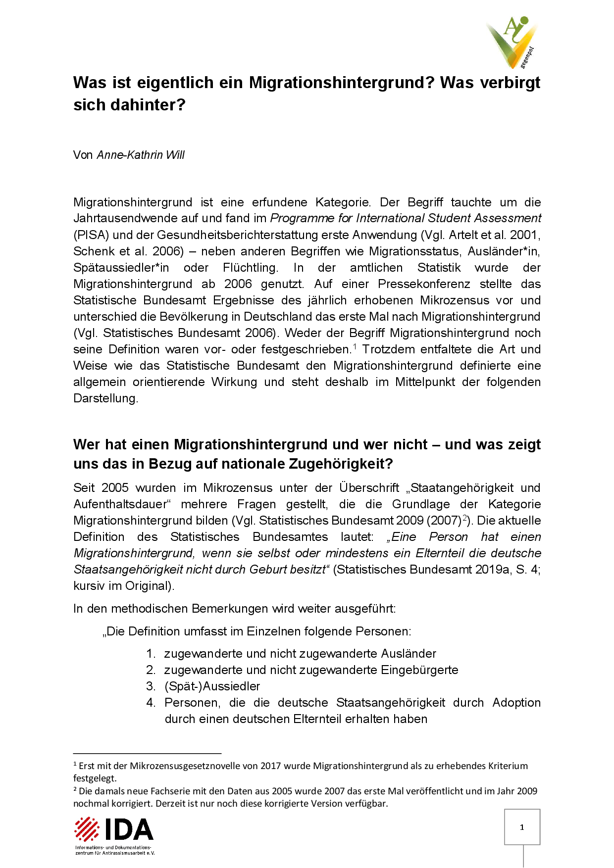 Cover von Was ist eigentlich ein Migrationshintergrund? Was verbirgt sich dahinter?