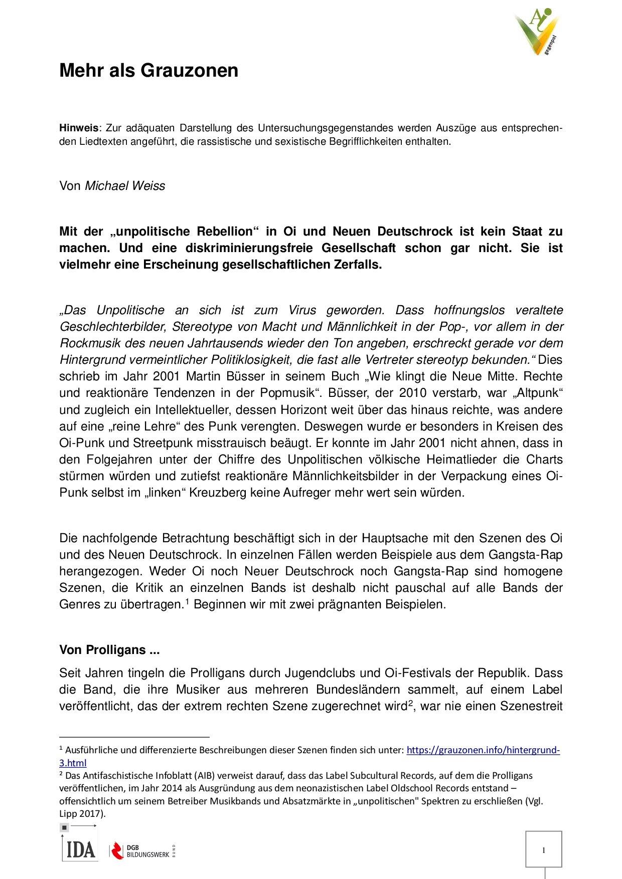 Cover von Mehr als Grauzonen