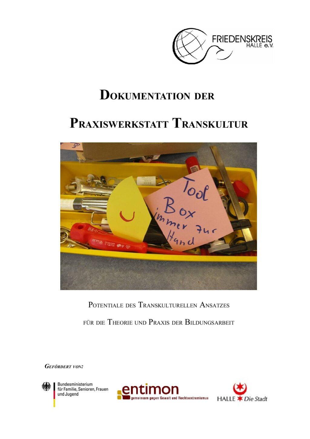 Cover von Dokumentation der Praxiswerkstatt Transkultur. Potentiale des transkulturellen Ansatzes für die Theorie und Praxis der Bildungsarbeit