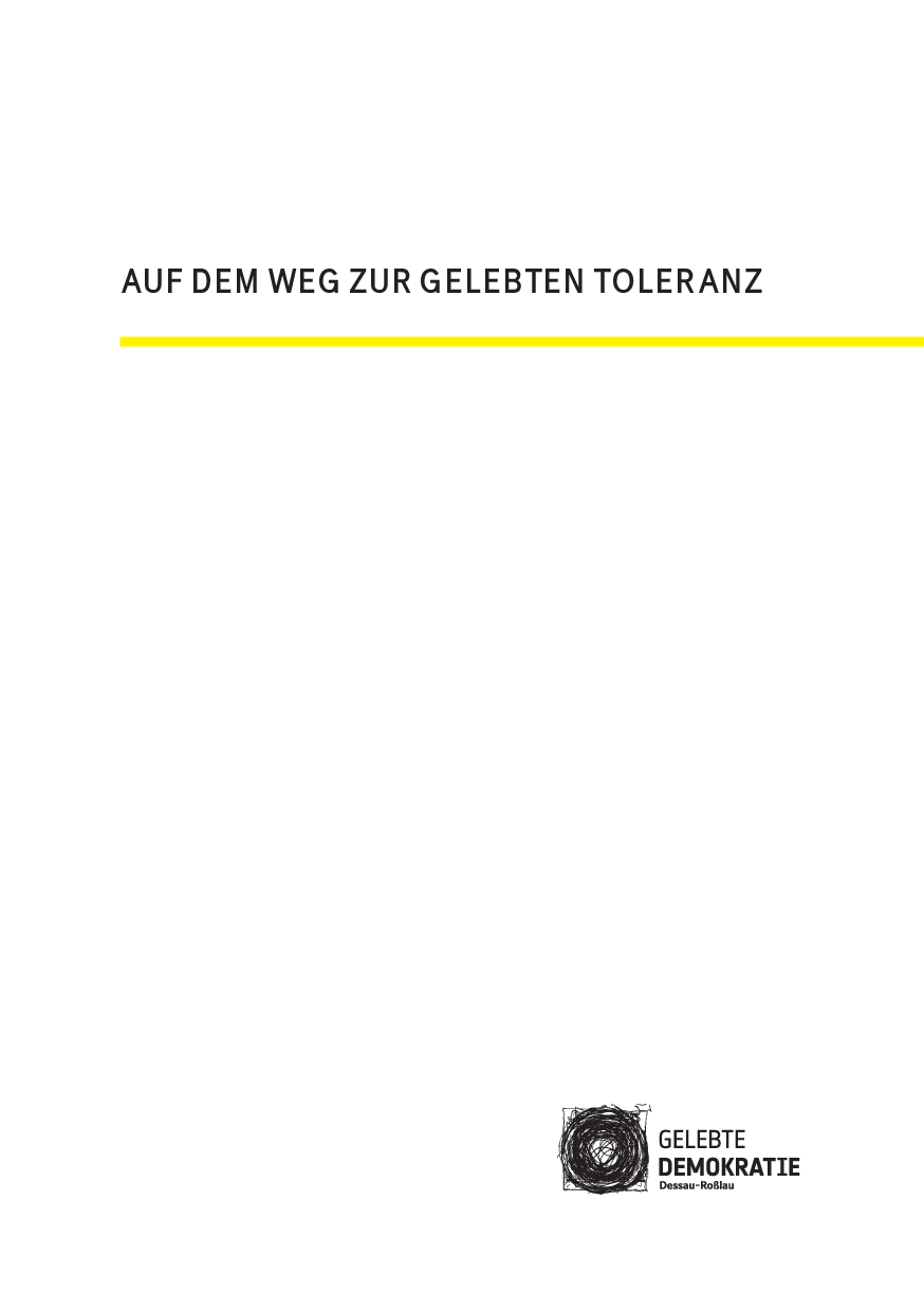 Cover von Auf dem Weg zur gelebten Toleranz