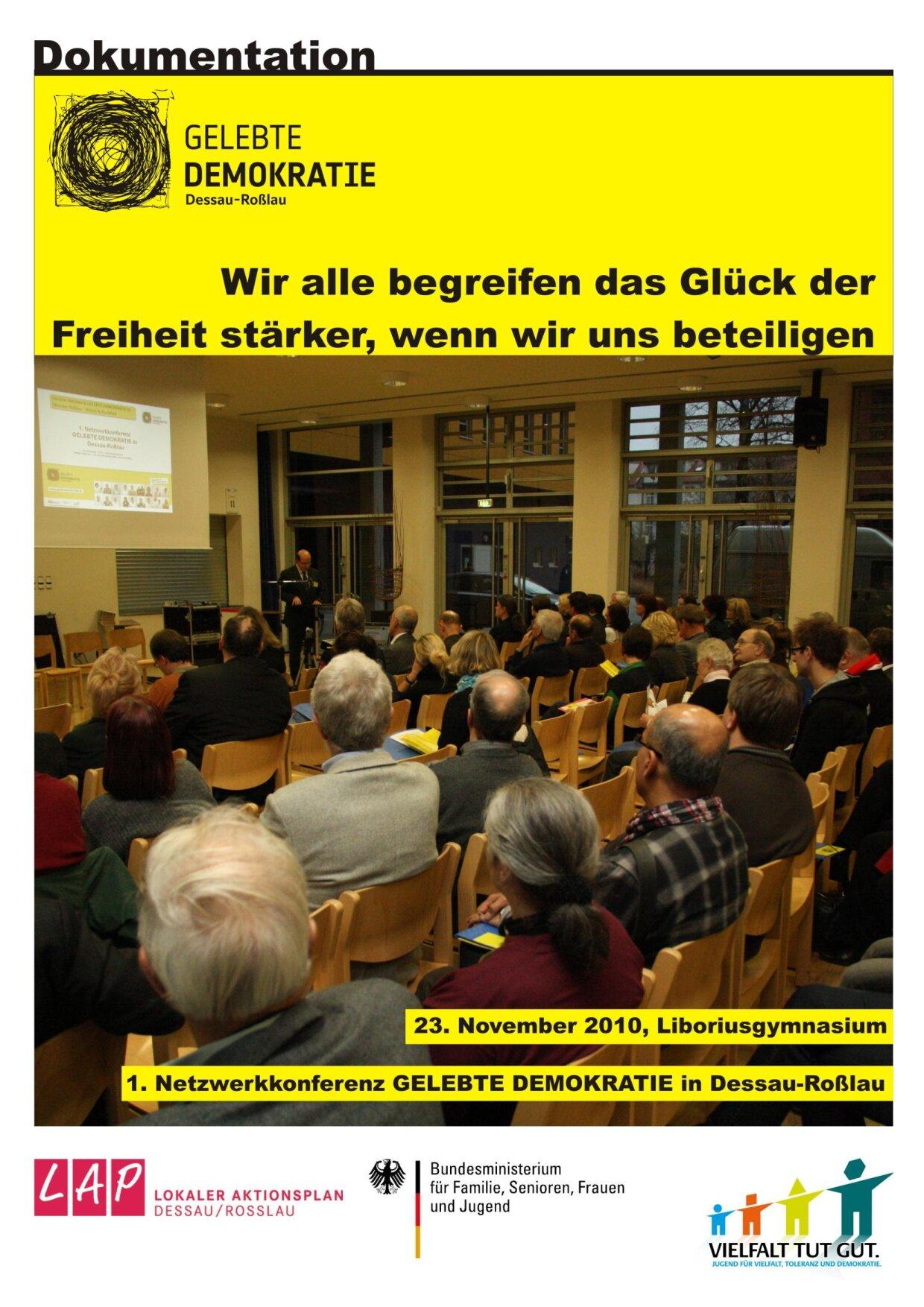 Cover von Dokumentation: Netzwerkkonferenz GELEBTE DEMOKRATIE