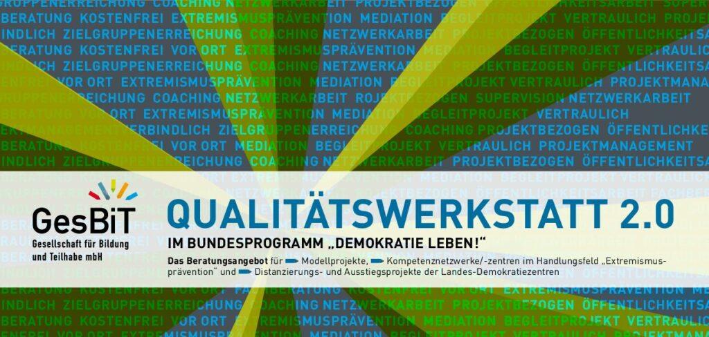 Cover von Qualitätswerkstatt 2.0 im Bundesprogramm "Demokratie leben!"