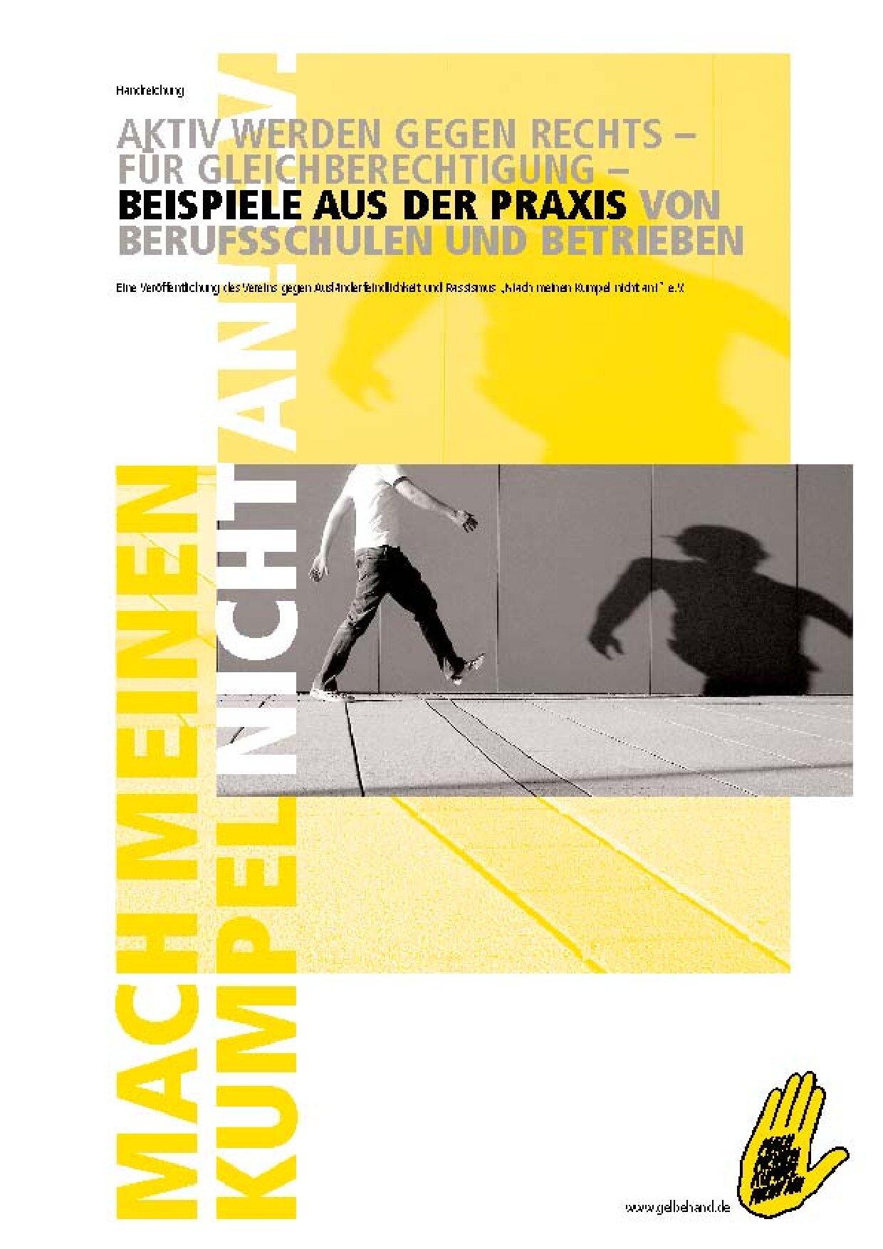 Cover von Aktiv werden gegen Rechts – Für Gleichberechtigung – Beispiele aus der Praxis von Berufsschulen und Betrieben