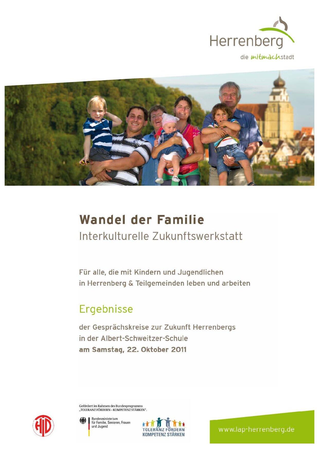 Cover von Wandel der Familie. Interkulturelle Zukunftswerkstatt