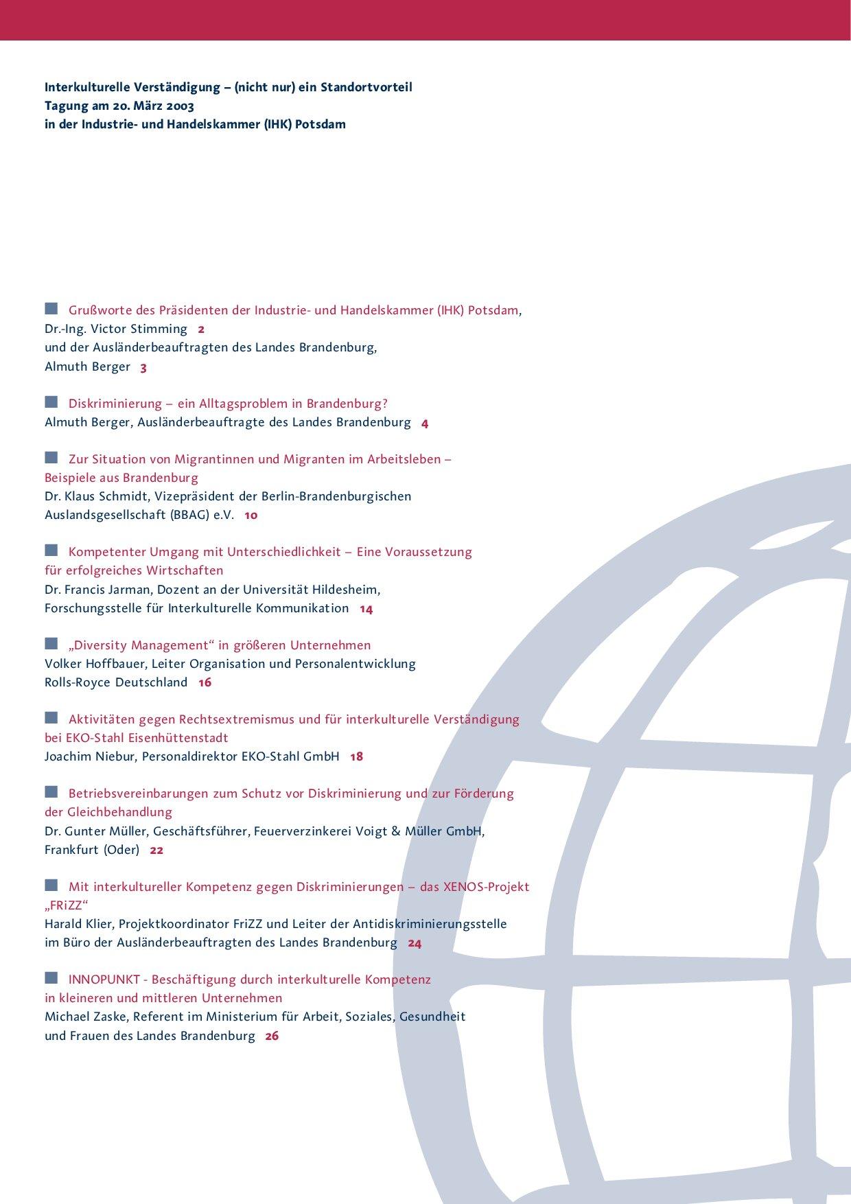 Cover von Interkulturelle Verständigung – (nicht nur) ein Standortvorteil